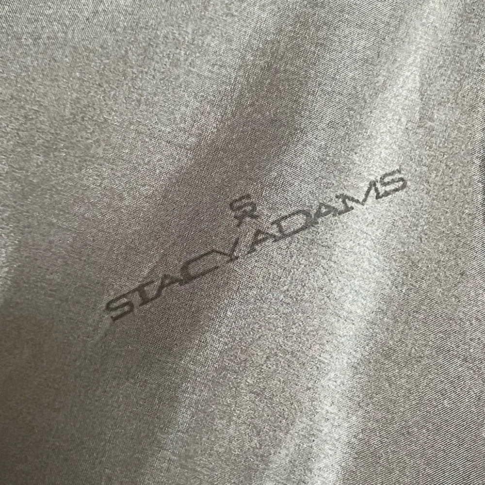 Stacy Adams Gold Mens Gray size 44L Suit Sport Coat Formal Waffle Business Party